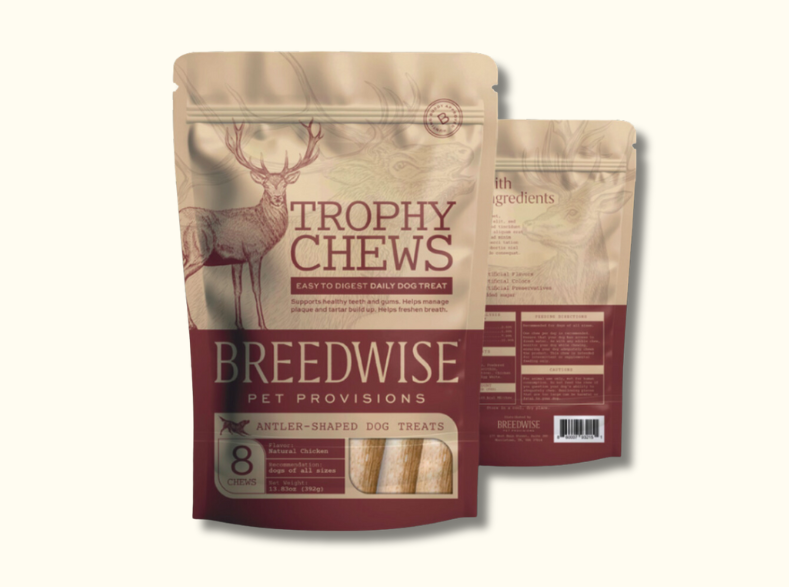 Trophy Chews™ Antler-Shaped Dental Treats