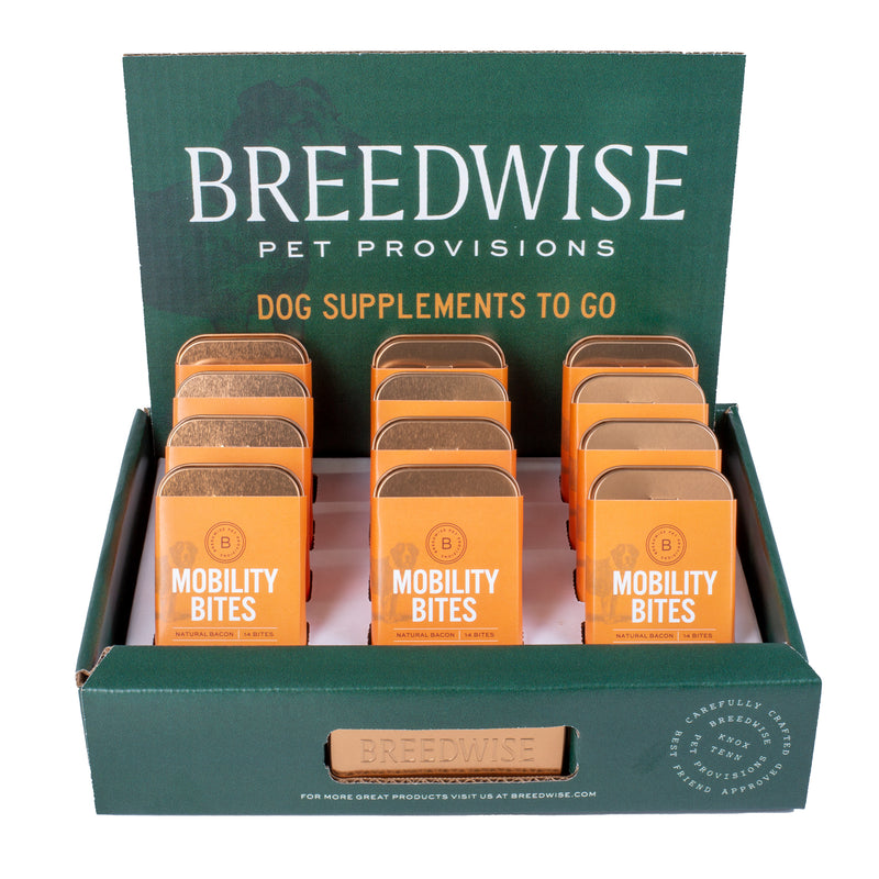 POS Display - Mobility Bites (12 "to go" Tins) Wholesale